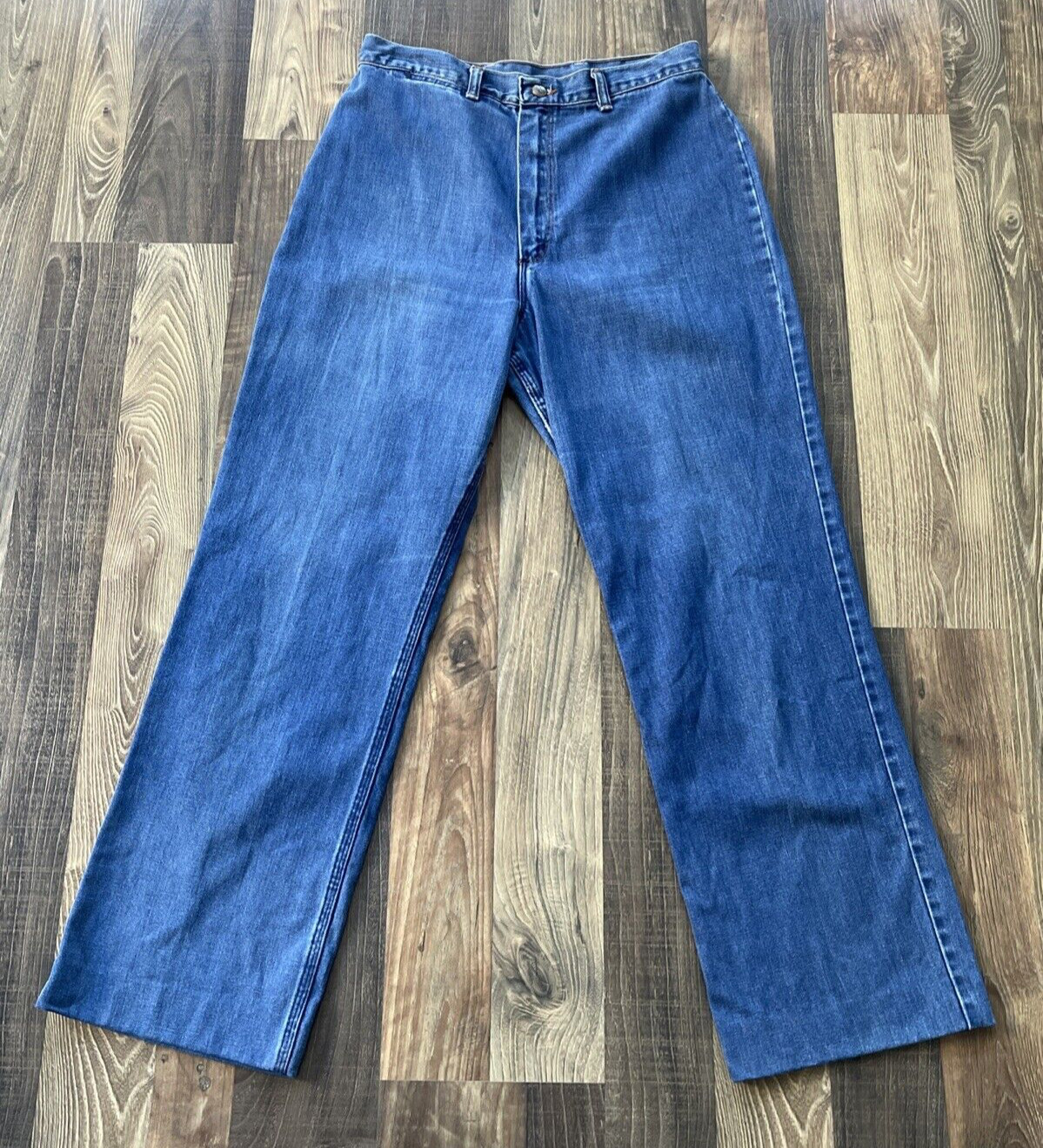 Wrangler No Fault Misses Size 14 Made In USA Denim Jeans W30 L28.5