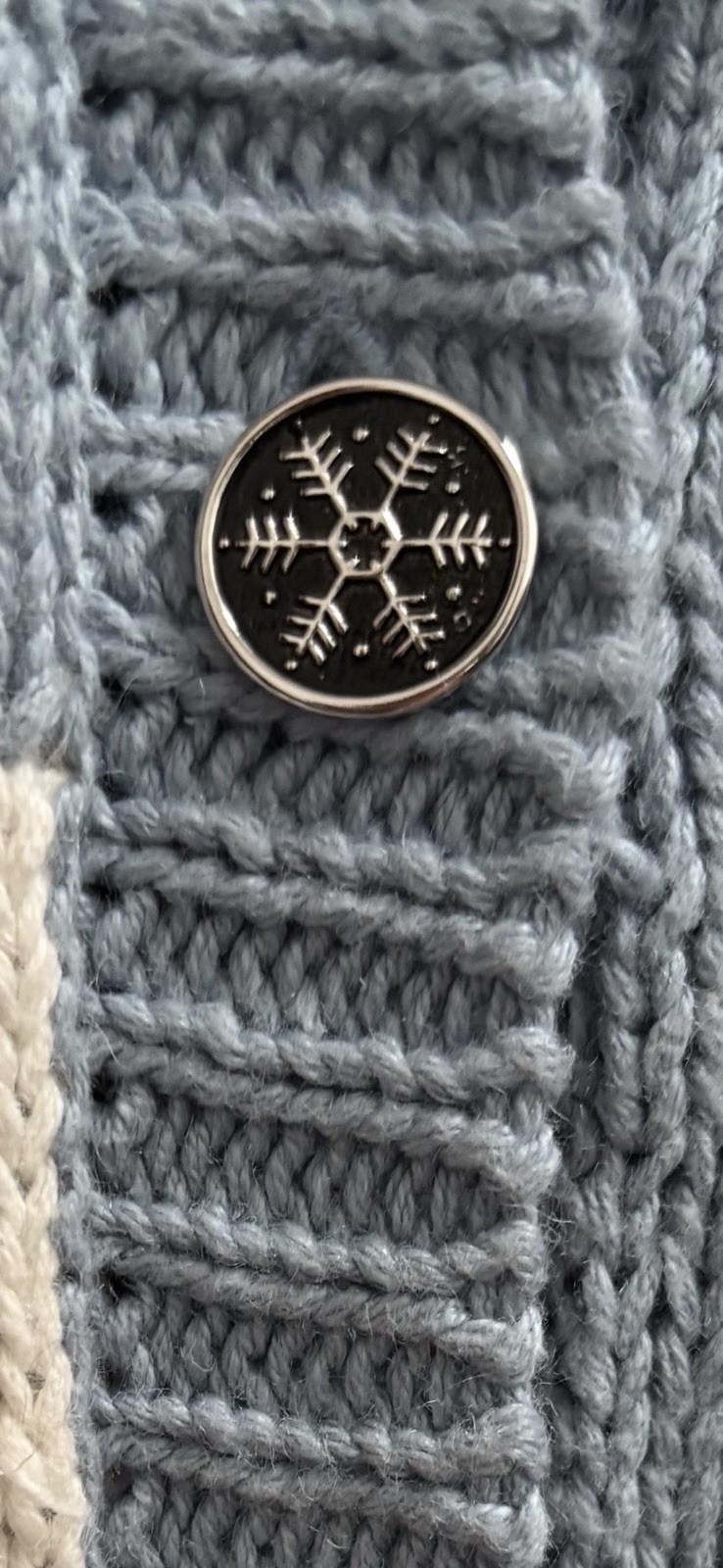 VTG 1990’s Signatures By Northern Isles Pastel Santa Cardigan Hand Knitted Sz M