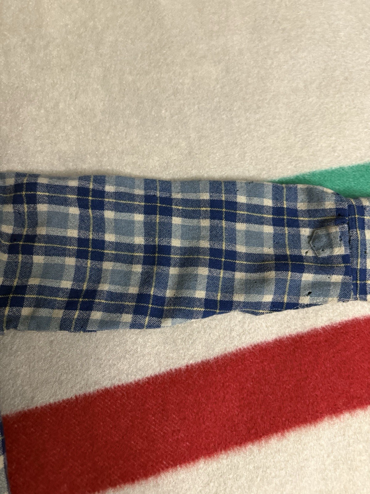 Vintage 30s 1930s 40s Pendleton Flannel Wool Distressed Thrashed Extra Small XS