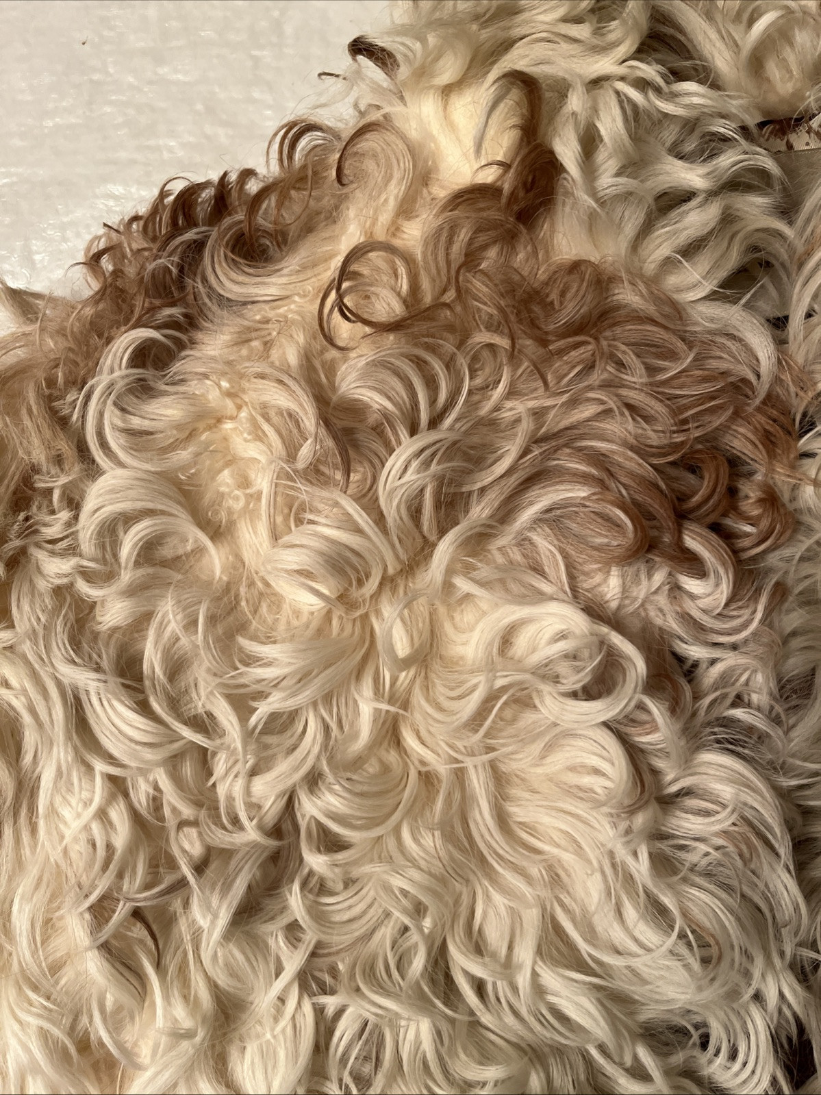 vtg MONGOLIAN SHEEPSKIN SHEARLING LAMBSKIN white fur coat SHEEP LAMB mob wife