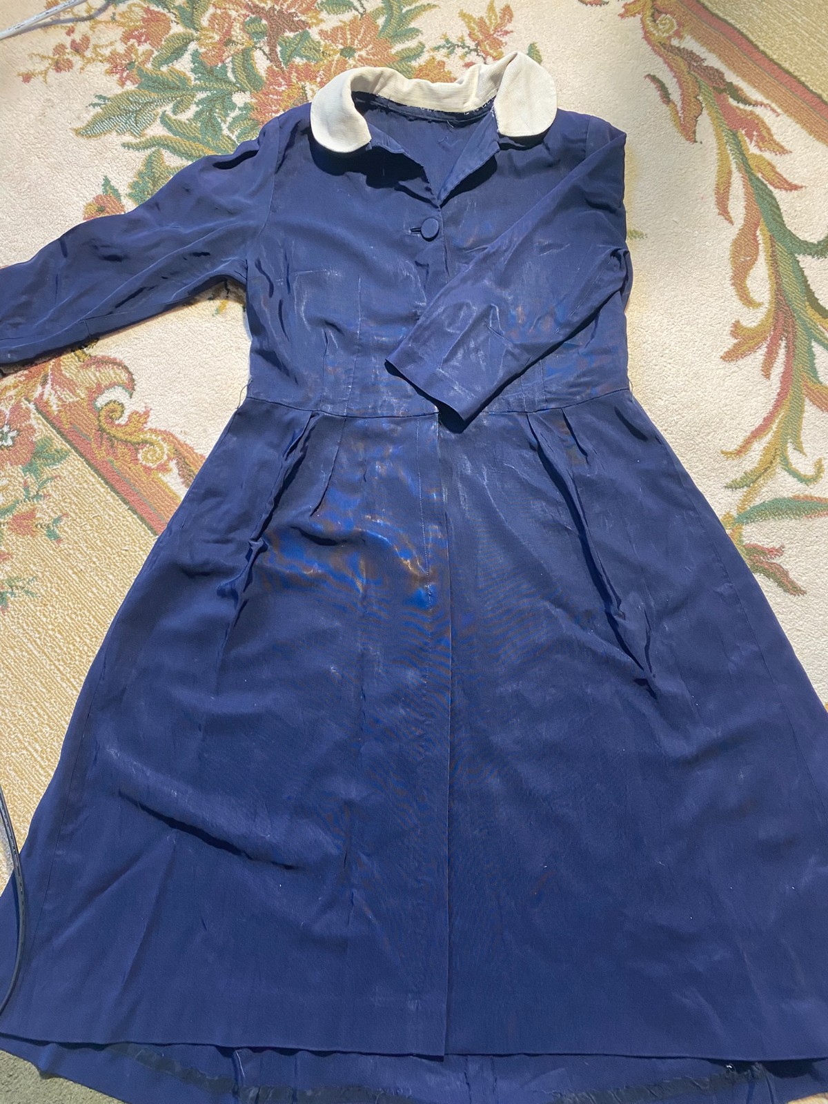 Vintage &rsquo;40s Rayon Nautical Style Uniform Size L-XL