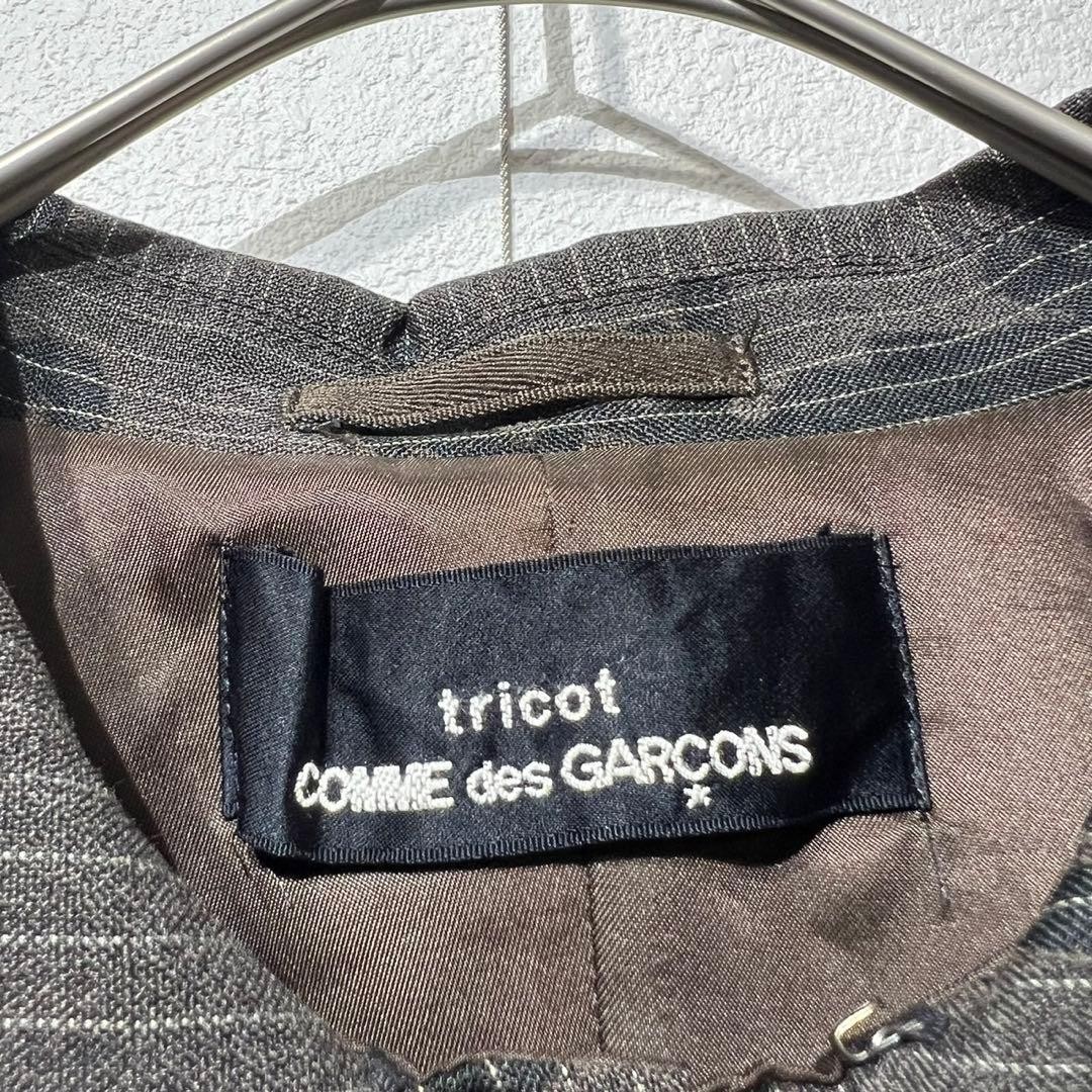 tricot COMME des GARCONS China Jacket 1997 AD Floral Pinstripe Size M Japan Auth