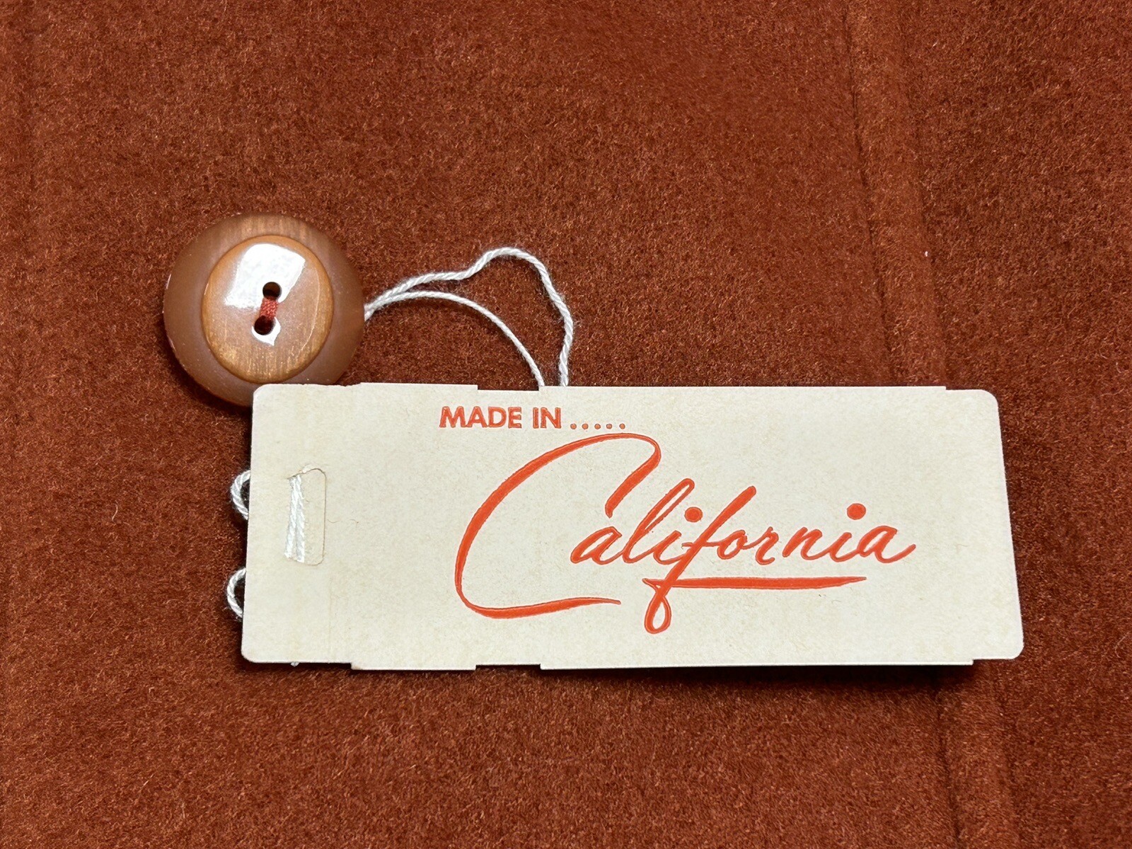 NOS VTG 1980s Orange Fleece Shell Lined Coat Sz 20.5 Cute + Cozy California