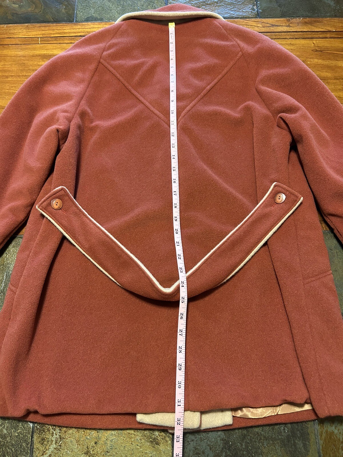 NOS VTG 1980s Orange Fleece Shell Lined Coat Sz 20.5 Cute + Cozy California