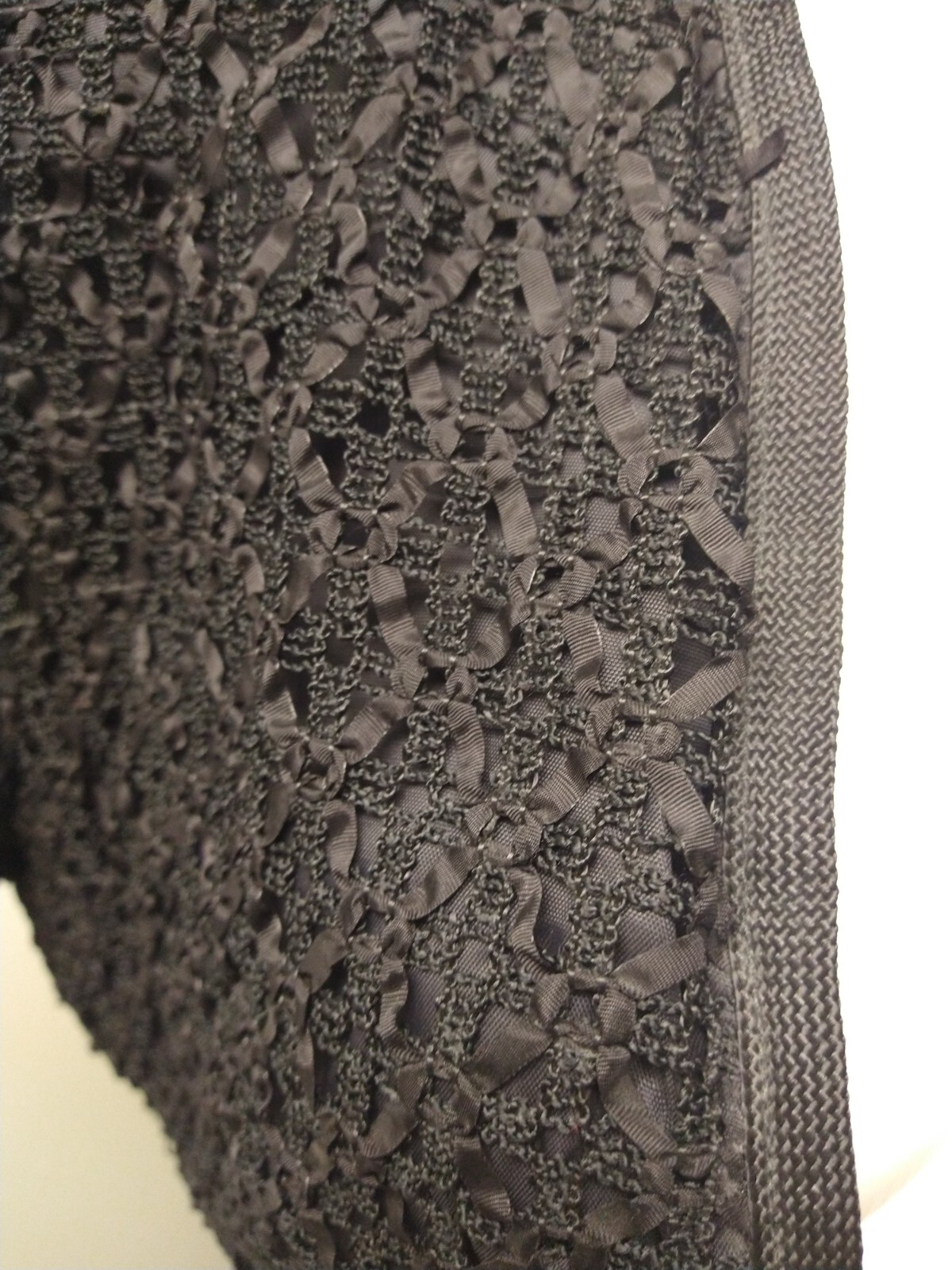 Glentex Union Bow Pattern Bolero Jacket Womens M Vintage 3/4 Sleeve Elegant 60&rsquo;s