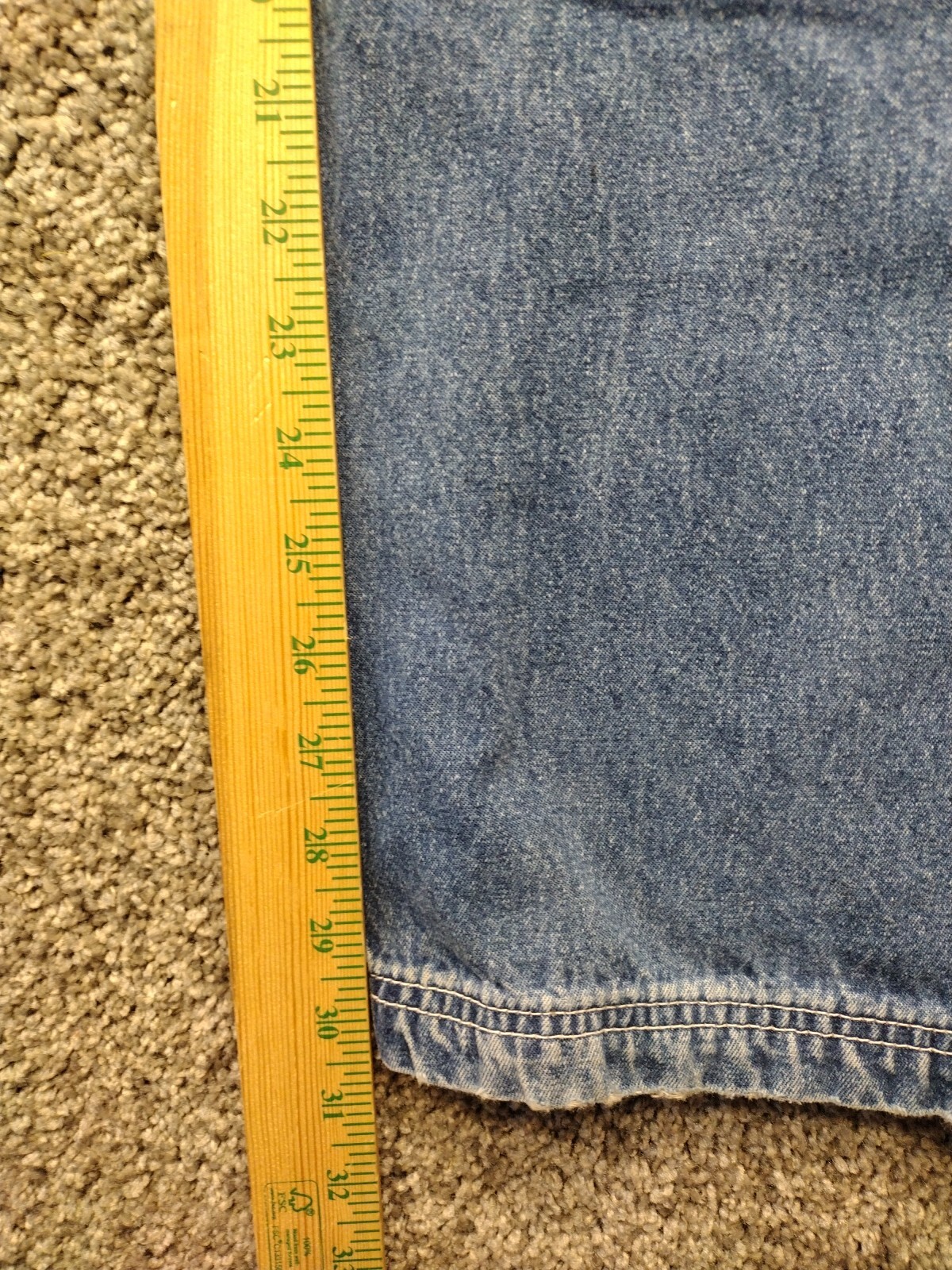 VTG RVT Denim Straight Leg Light Wash Jean Carpenter Bib Overalls Women&rsquo;s M Y2K