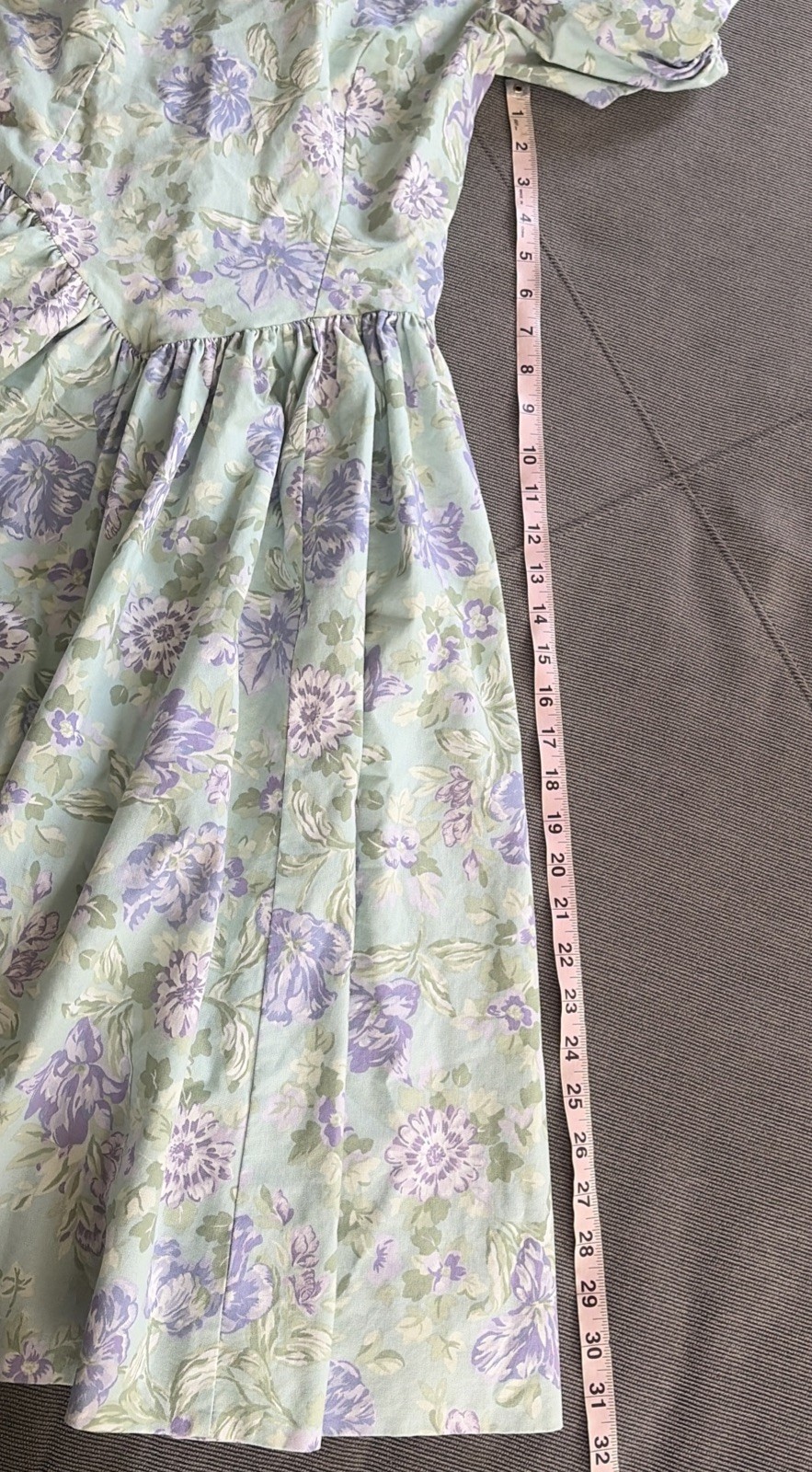 Laura Ashley Vintage US Sz 10 Dress Cottagecore Floral Prairie Style