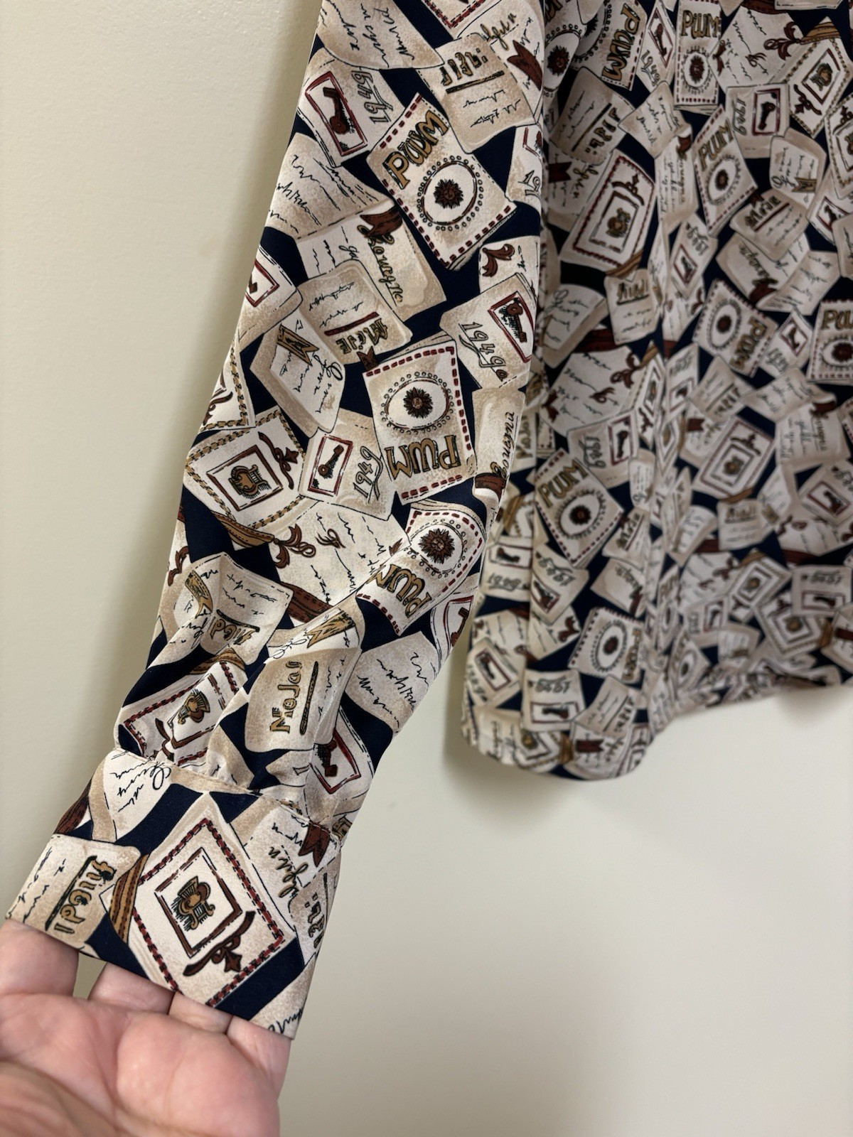 Pendleton Sophisticates Made in USA Vintage 80’s Sz 14 Tall Blouse Button Back