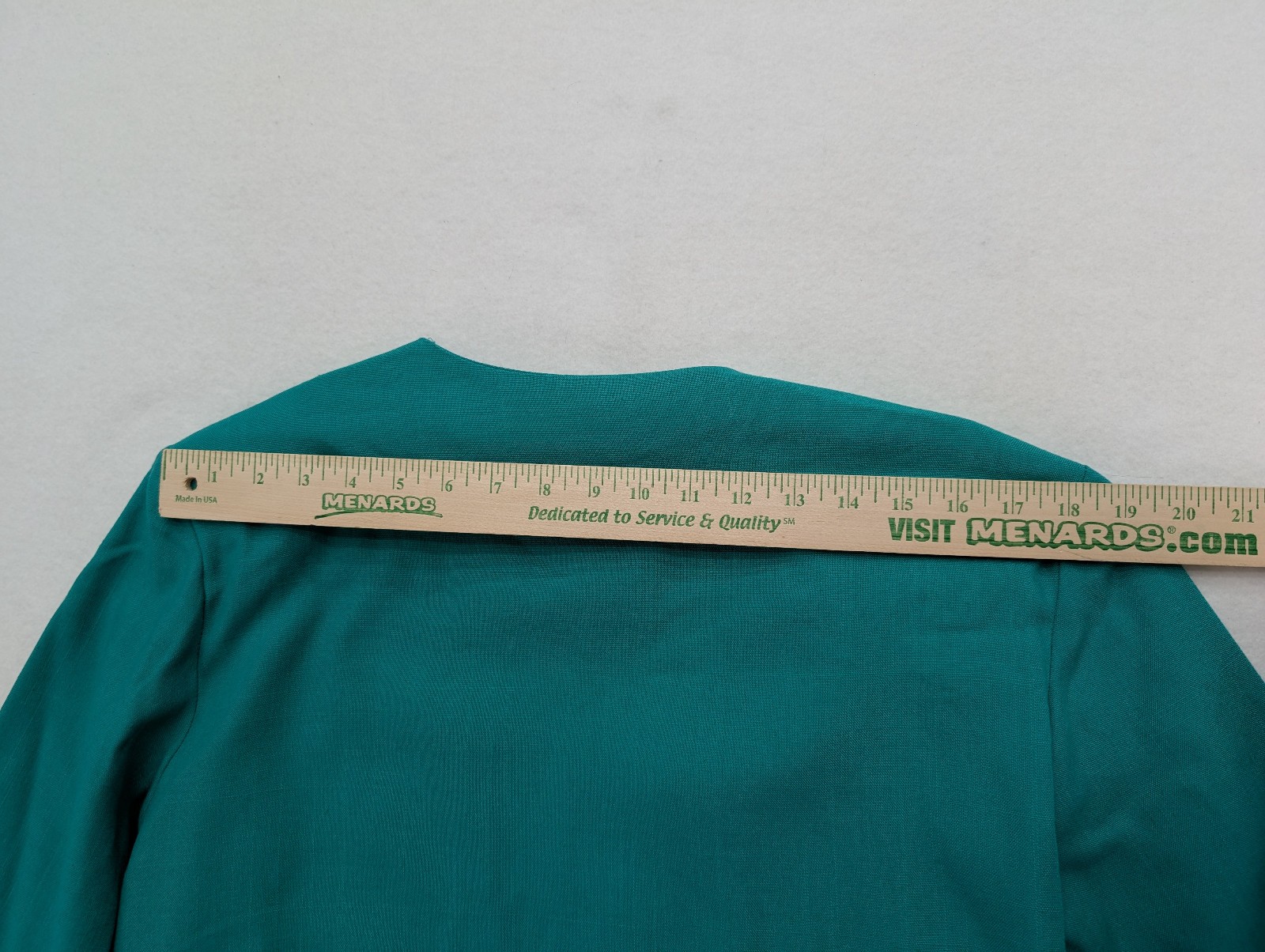 Vintage 80s Women&rsquo;s Skirt Suit Size 16 Green Double-Breasted Belt