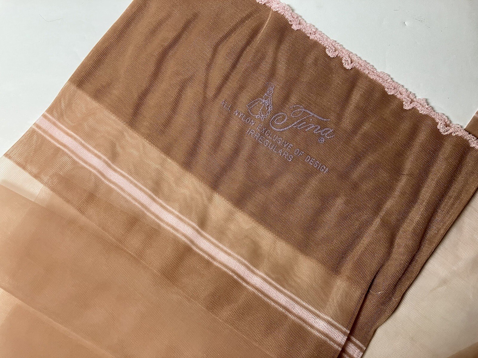 3 PAIRS VTG SUNTONE 15/51 FF SHEER FLAT PLAIN NYLON STOCKINGS 8.5” X 30” Vintage