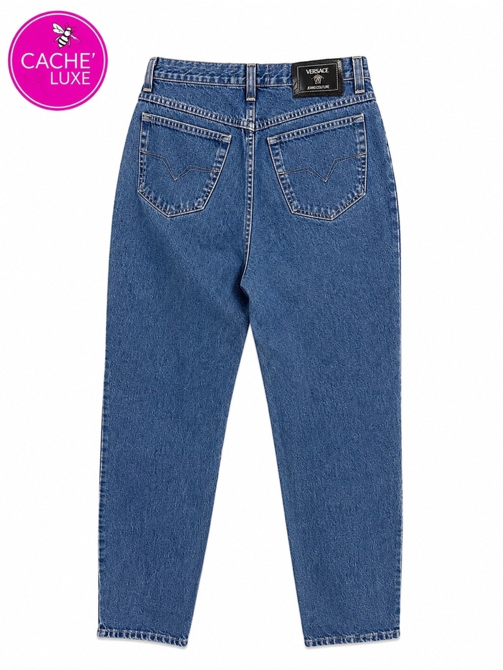 Versace Jeans Couture Medium Wash Relaxed High Waist Jeans 32| 46