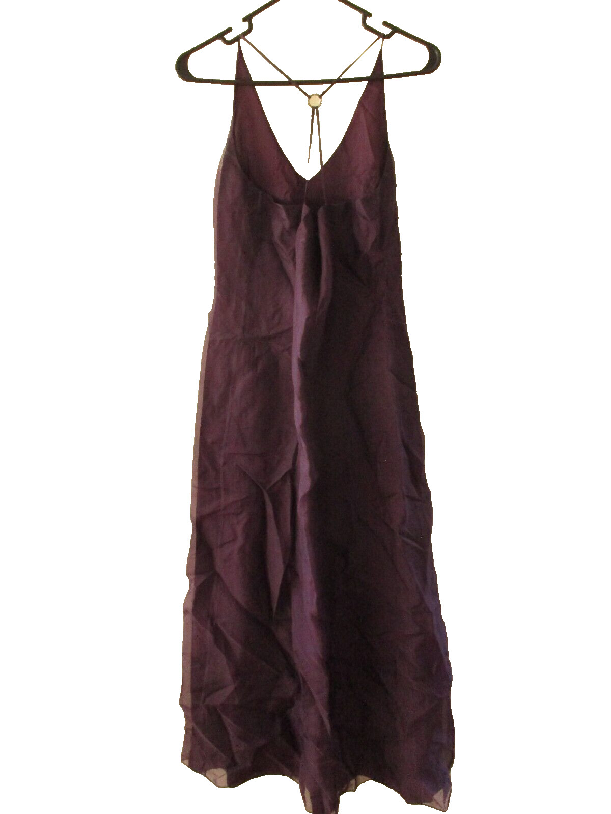 Ann Taylor vintage gown purple maxi prom formal party Vintage SILK new with tag