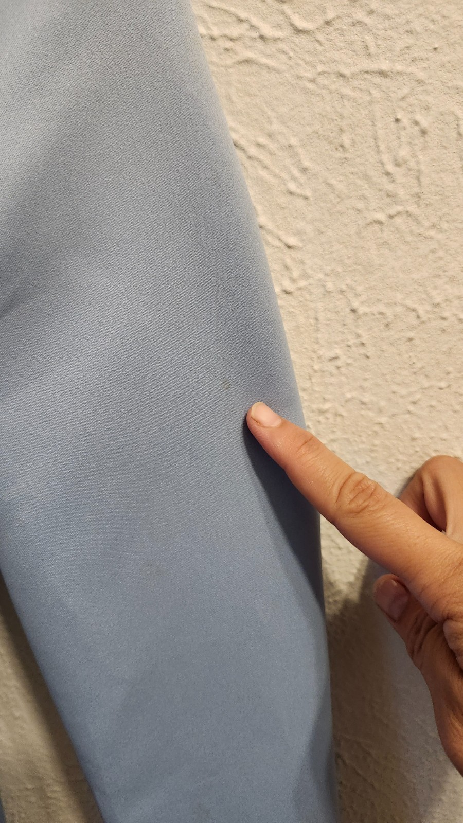 Vintage Evening Custom Dress Size Medium Light Blue Bell Sleeves Pearl Accent