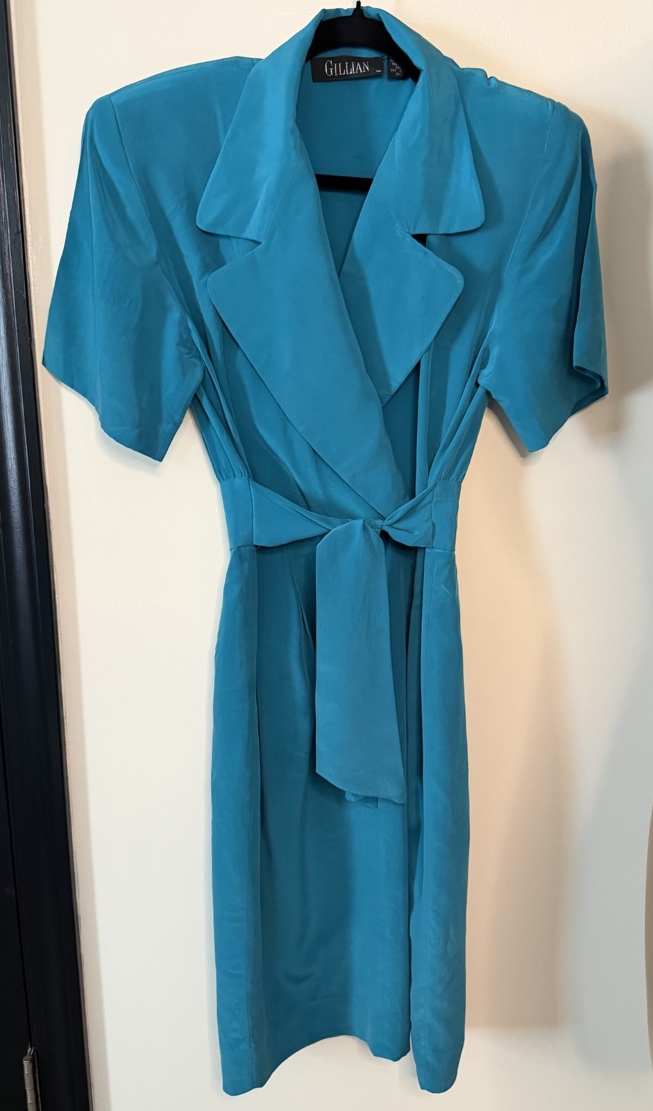 VTG Gillian 80s Blazer Dress Teal Size 4 Secretary Workwear Perfect 👌