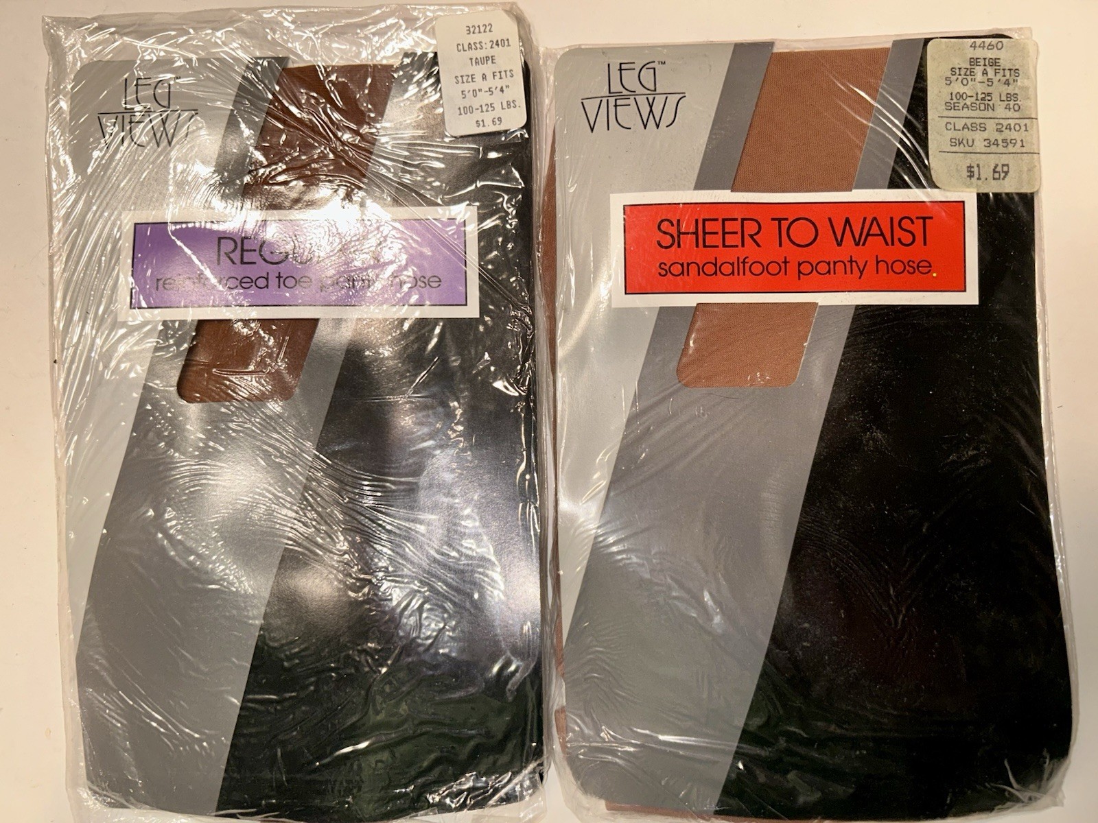 Hosiery Pantyhose Vintage Various Makers/Colors USA Sm-Med 7Pair Lot(SeePics)