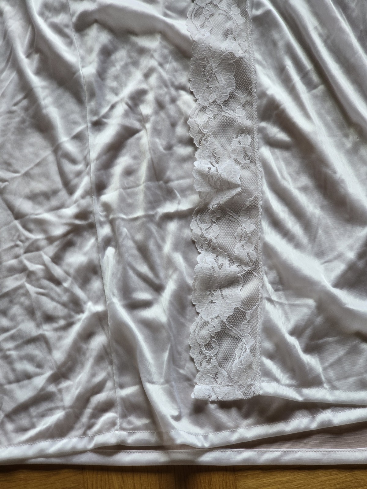 GABY Princess Nylon Chemise, Dressing Gown, Size 44-46, White, NEW * VINTAGE