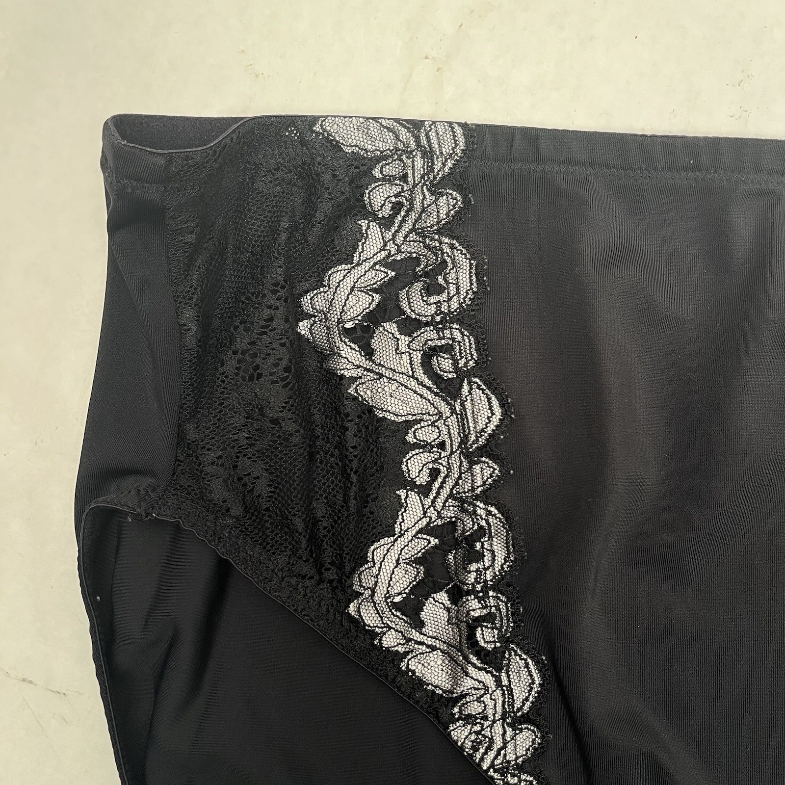 Breezies Plus Size Black High-Cut Stretch Panties Size 1X