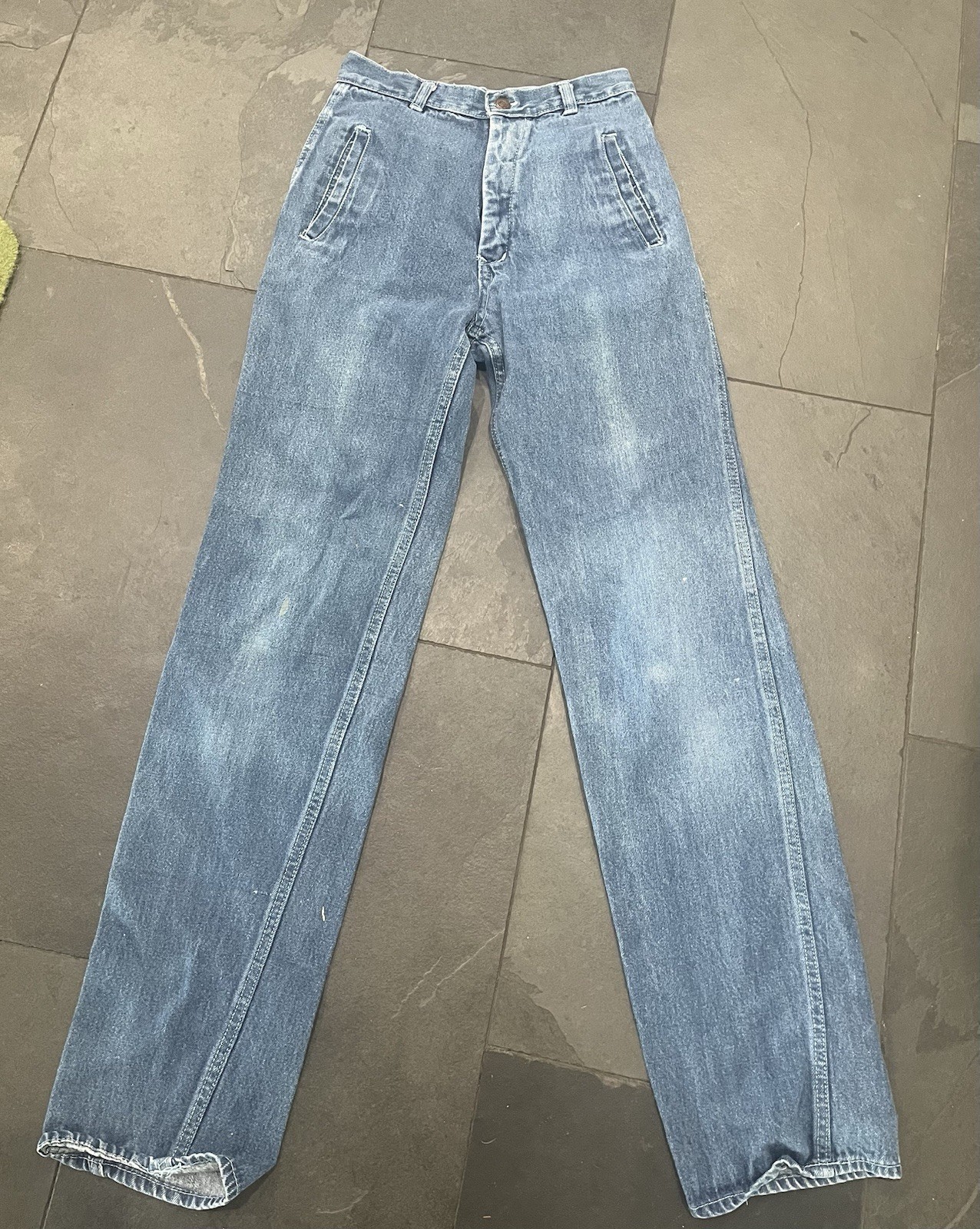 Vintage 1970’s Hippie Laura Accessories High-rise Denim Jeans Boho Daisy Jones