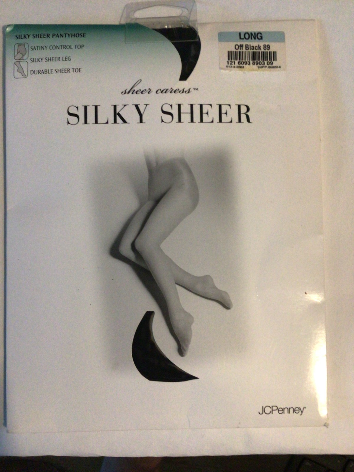NEW SHEER CARESS SILKY CONTROL TOP PANTYHOSE NYLONS Oatmeal Long