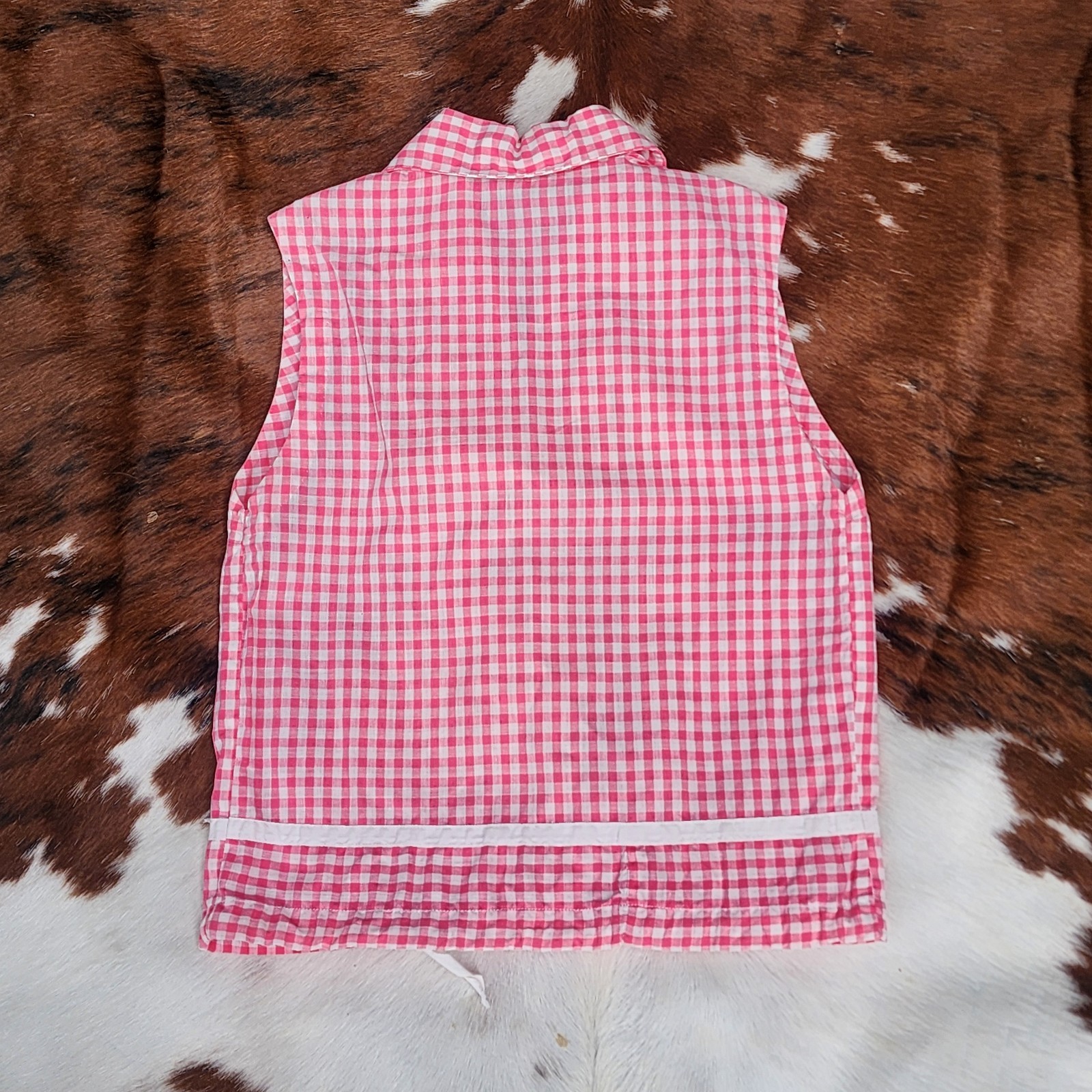 1950s 1940s Kerrybrooke Gingham Set 2 Pc Cotton Shorts Blouse SM XS Vintage