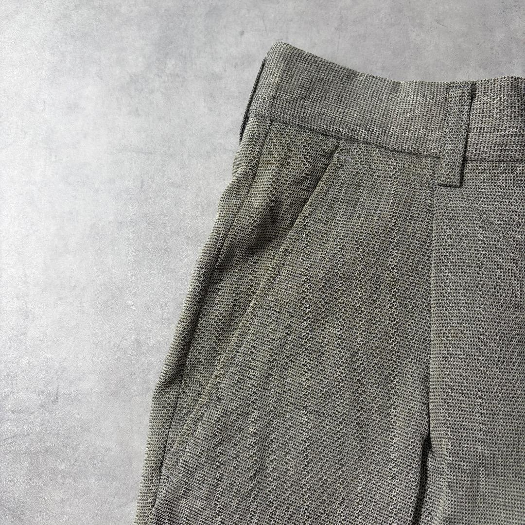 Kenzo Vintage 80s Wool Slack Pants W26 Made in Japan Green