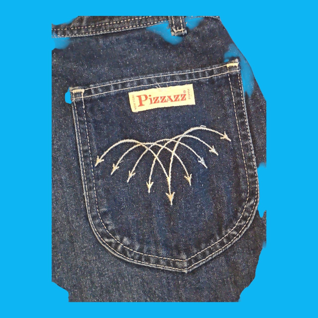 Vintage Pizzazz New York Paris Jeans High Waist Sz 16 60s 70s