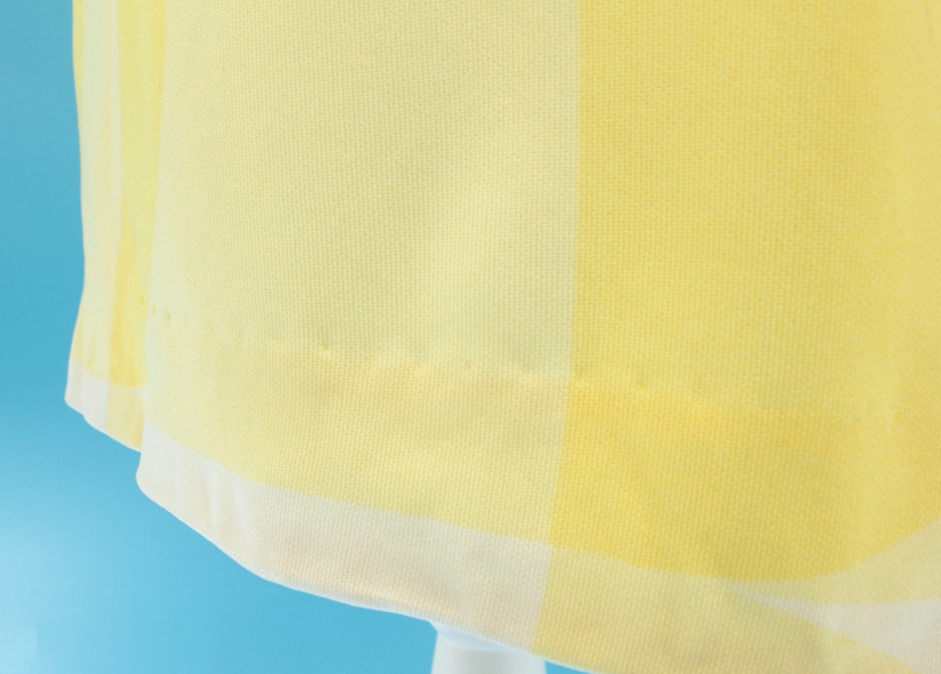 VTG Women&rsquo;s 60s Yellow & White Mod Midi Shift Dress Sz S/M 1960s B. H. Wragge