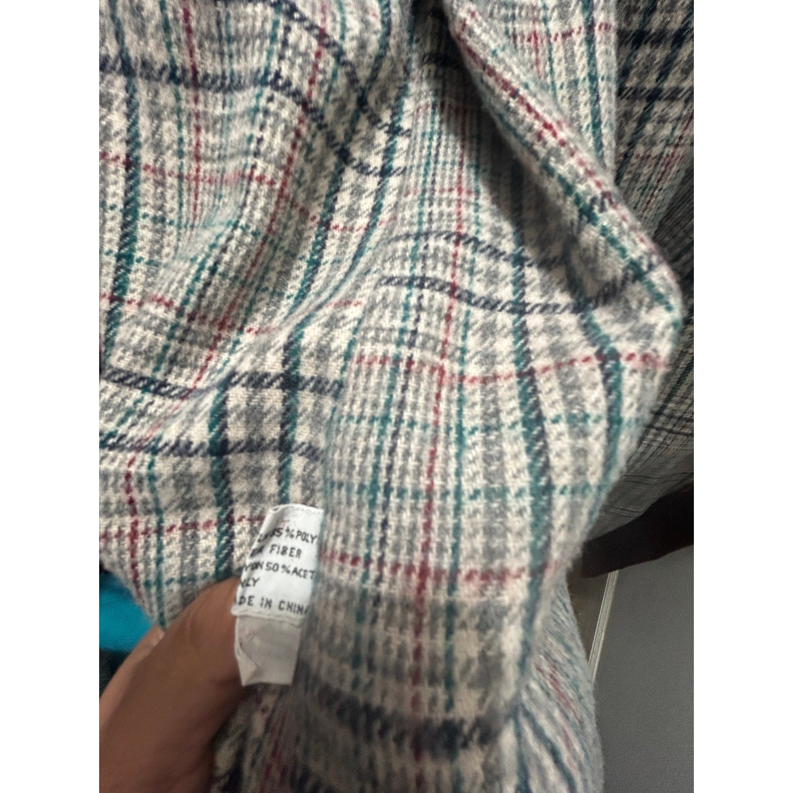 Vintage Misty Harbor Red Plaid Lined Raincoat Trench Coat Petite 10 Retro