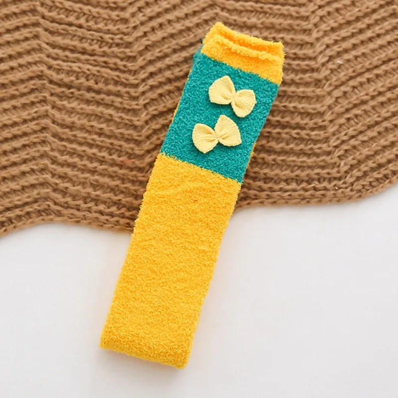 Festive Fleece Lined Thigh High Socks for Women, Christmas Winter Crew Sock
