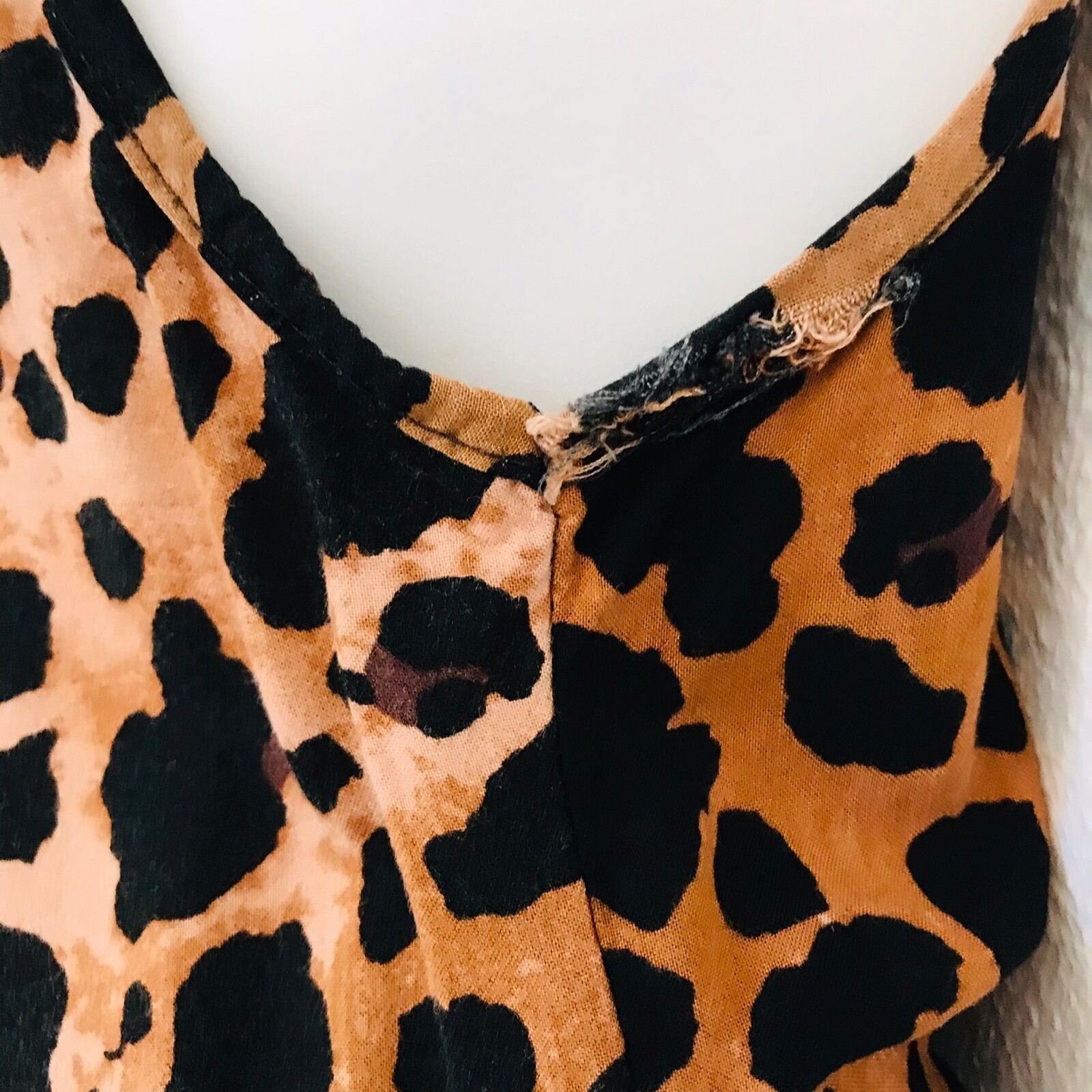 Vintage 90’s Slouchy LEOPARD JUMPSUIT S / M As-Is
