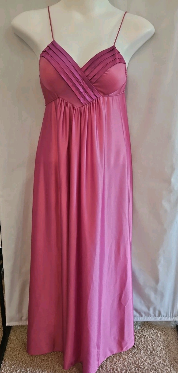 Donna Richard for Gilligan O&rsquo;Malley Nightgown Womens Petite Mauve Pleated Front