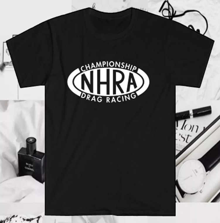 NHRA Drag Racing Championship Men&rsquo;s Black T-Shirt Size S to 3XL