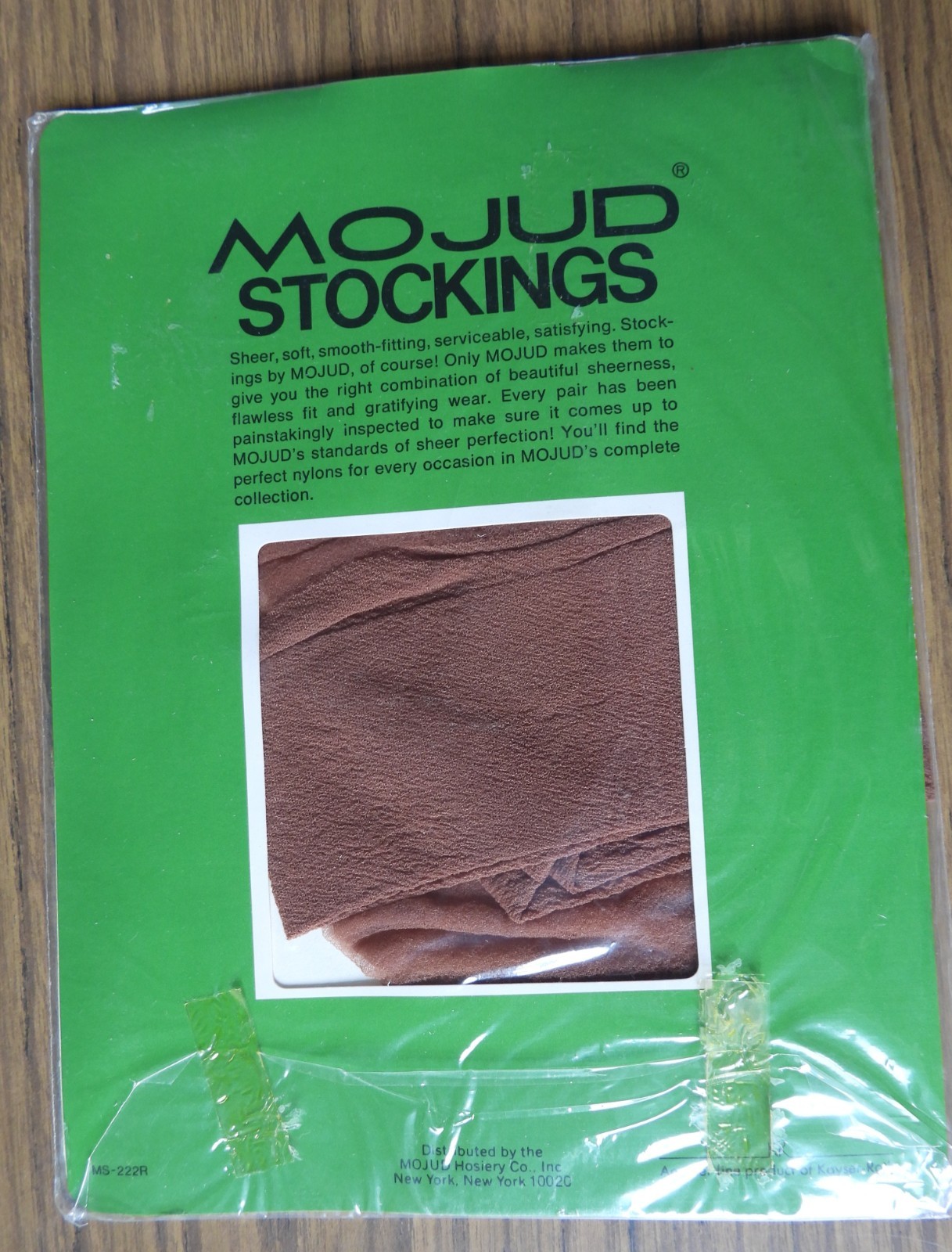 1 Pair NOS NIP Vtg Mojud Stretch Agilon Nylon Stockings Harmony Size B