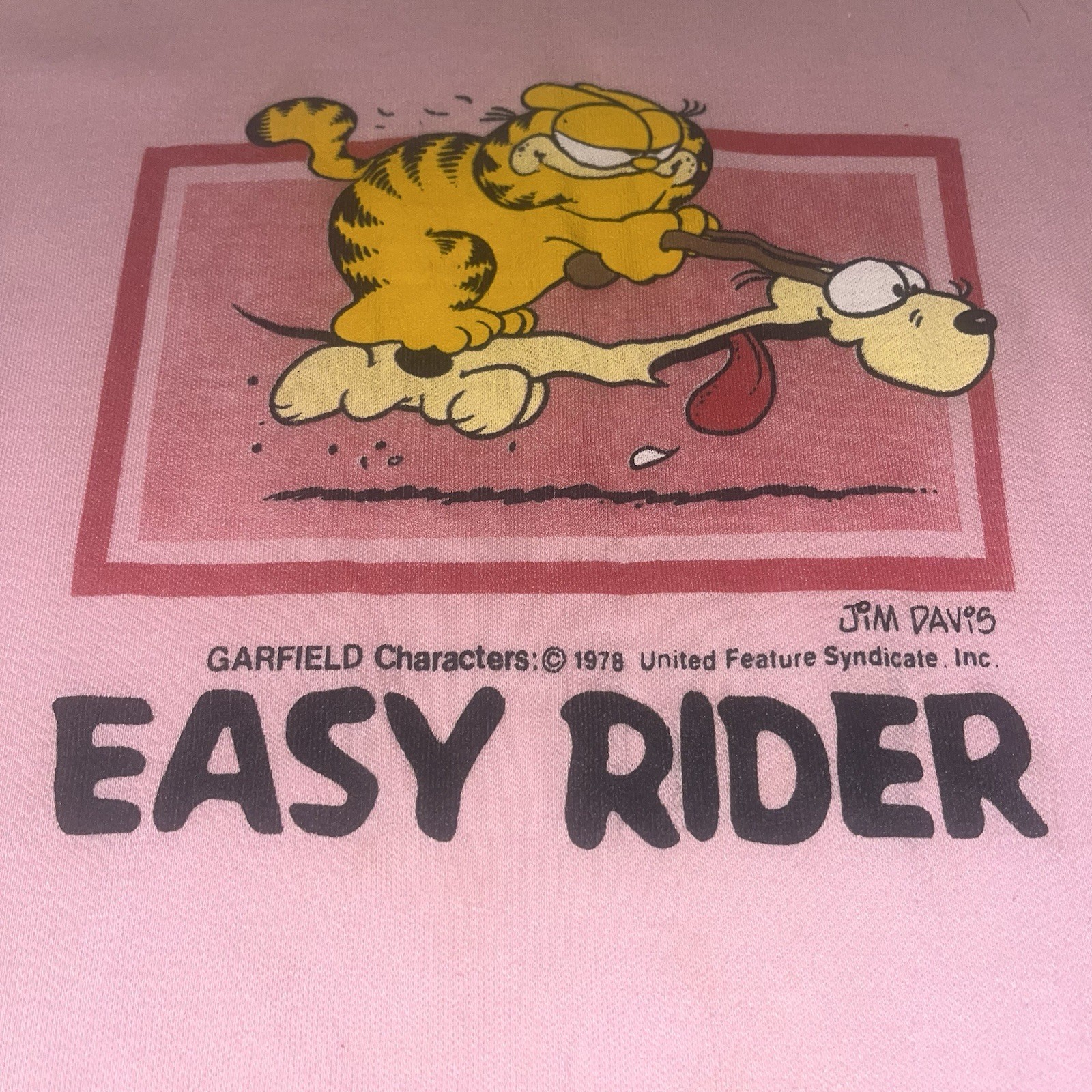 Vintage 1978 Garfield Easy Rider Jim Davis Brandywine Of California Top