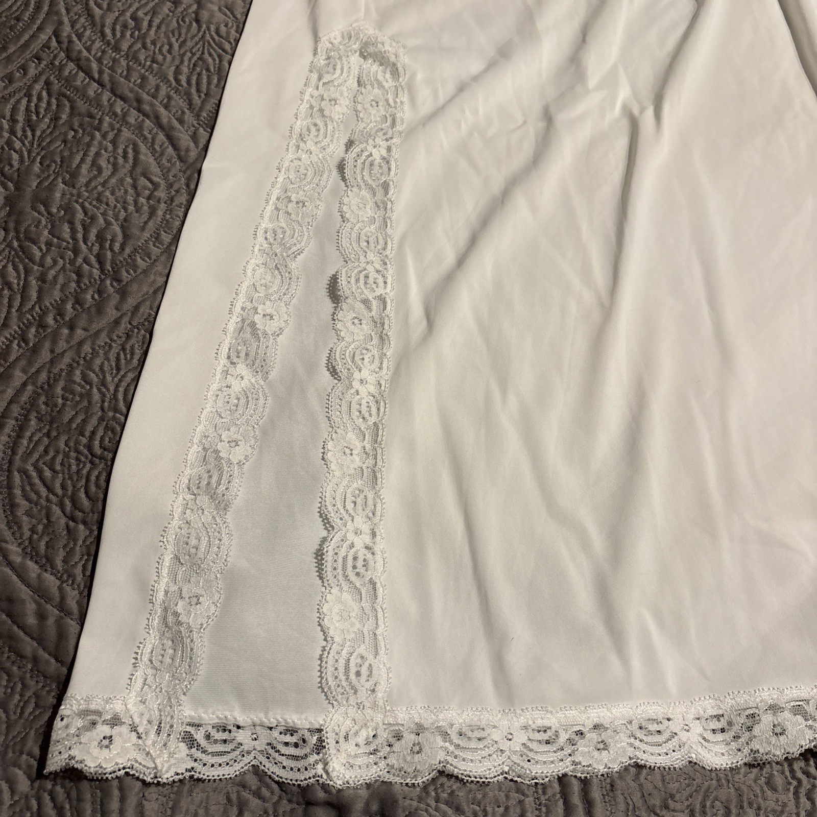 VTG M 36.5&Prime; Long HALF slip SHADOWLINE Shadow Line SIZE Medium ivory formal