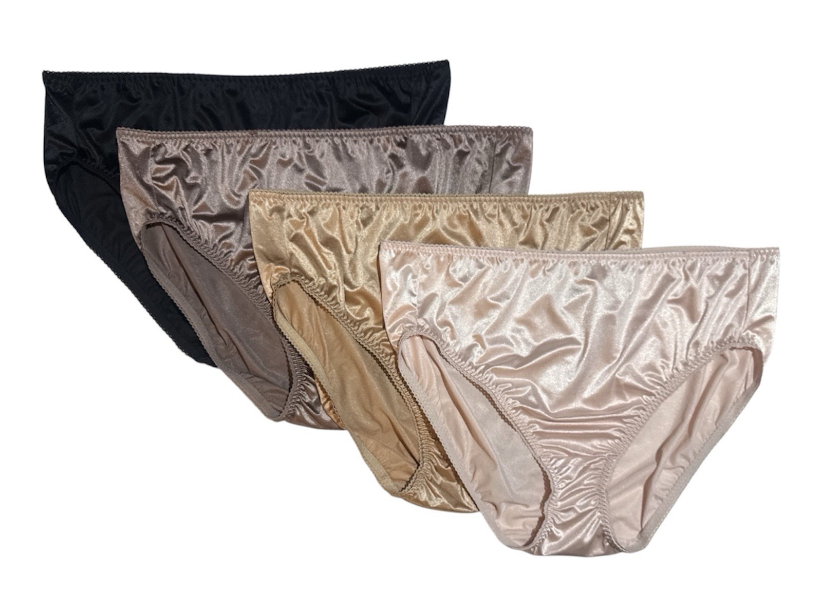 Vanity Fair Second Skin Panties 48301 Liquid Smooth Satin Hi-Cut Women’s 12/5XL