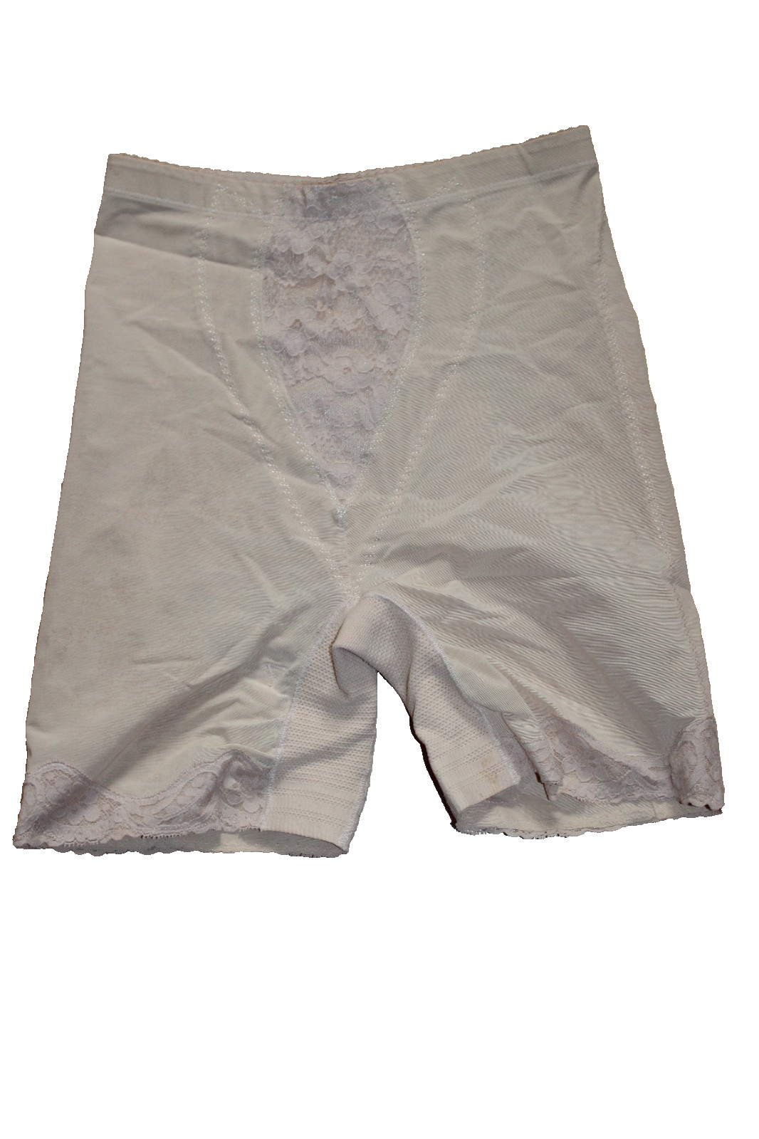 Vintage VASSARETTE Girdle Shaper Shorts Control Beige Sz L Shapewear w/Garters