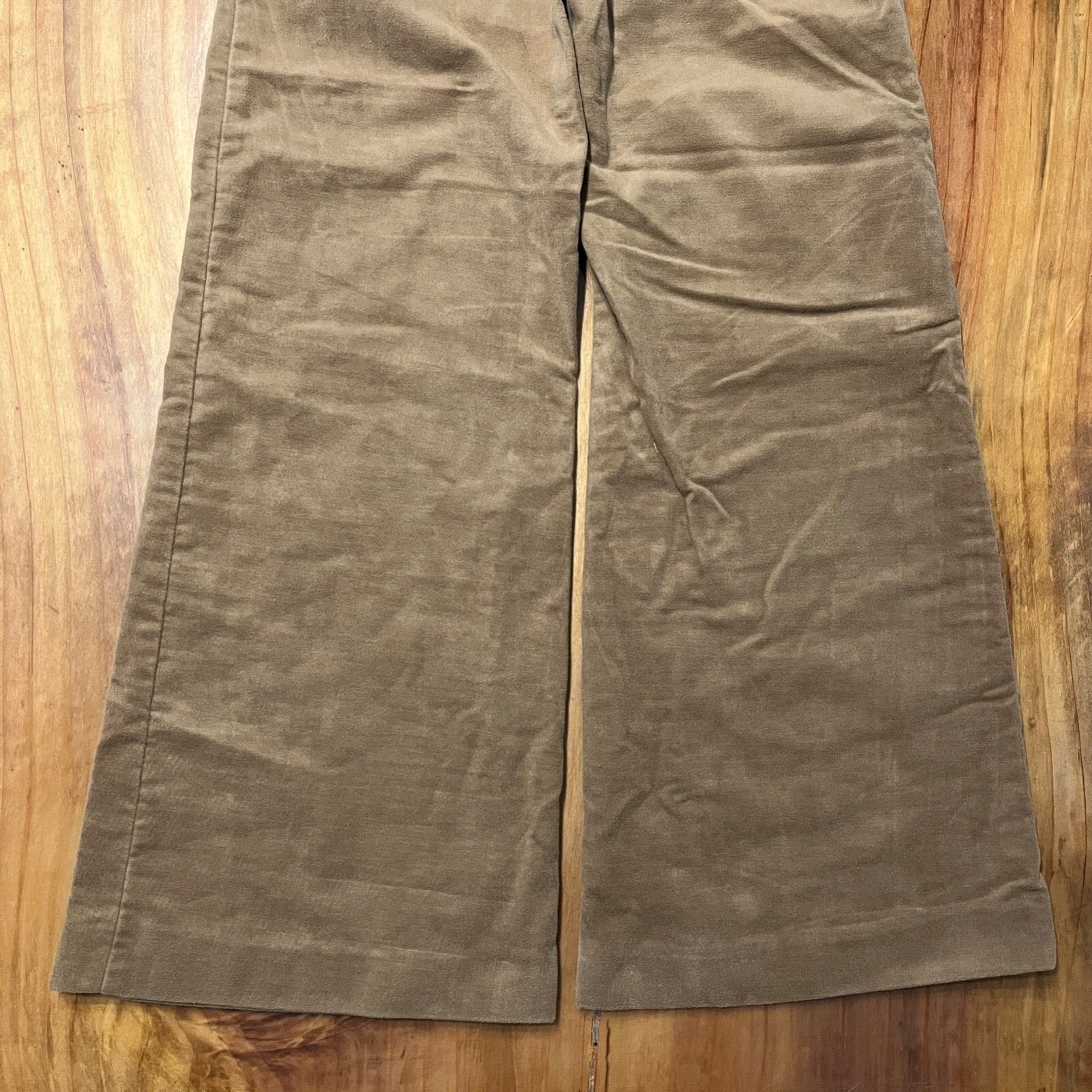 Vintage 70s Handmade Wide Leg Pants Juniors Velvet Zip Retro Hippie Hippy M3-15
