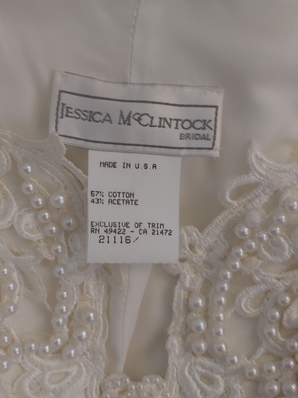Jessica McClintock Off The Shoulder Wedding Dress With Removeable Skirt