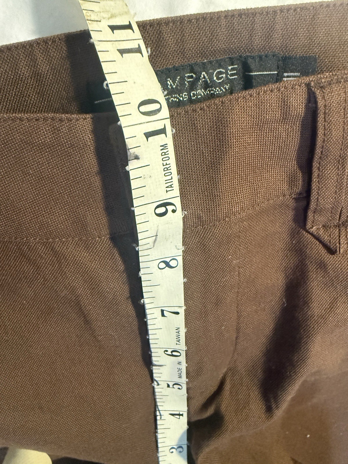 VTG 90S Rampage Sz11 NWTS Brown wide leg Cropped gaucho Shorts Rare Hippie capri