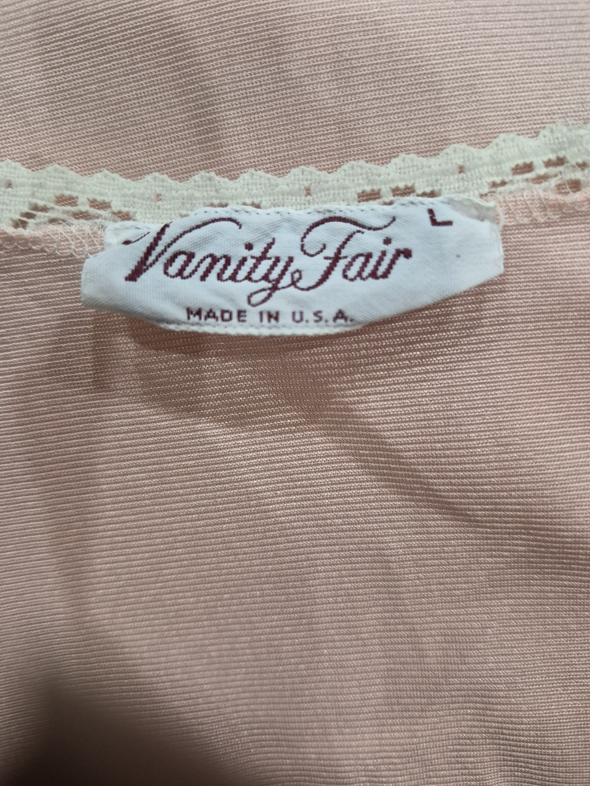 Vintage Vanity Fair 60&rsquo;s Peaches & Cream Peignoir Lingerie Set Nightgown & Robe