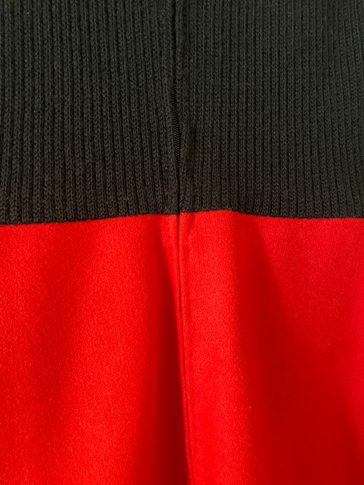 VINTAGE 60s Space Age hero black red knit dress US 2 UK 6 IT 38 FR 34