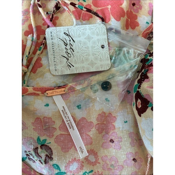 New FREE PEOPLE Small Vintage Combo Callie Printed Tunic Top/Dress Delicate Boho