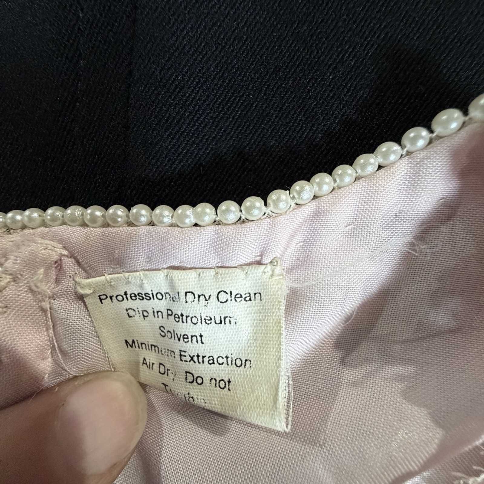 Stenay Womens XL Pink Silk Beaded Sequin Pearl 2Pc Skirt Blouse India VTG