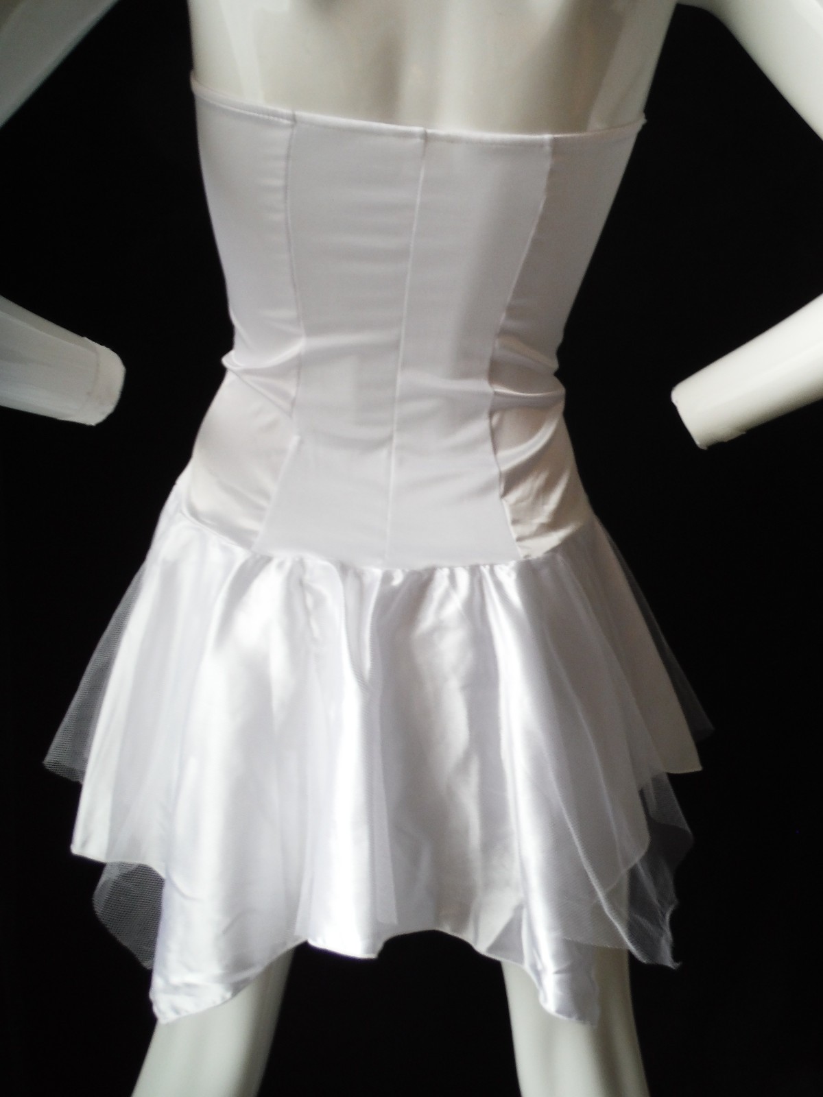 VTG Fredericks of Hollywood 90&rsquo;s New Sexy!! White Lingerie Dress Tie Up Bodice S