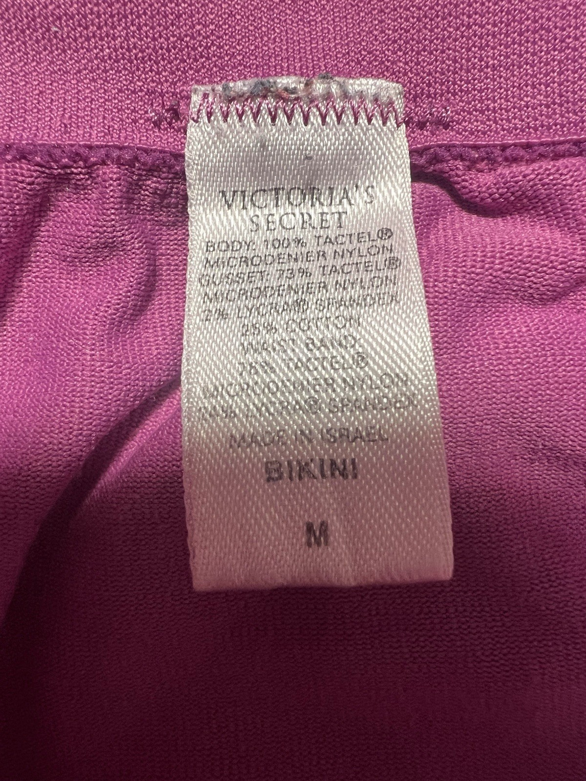 Vtg Y2K Victoria’s Secret Body By Victoria Hiphugger Nylon Panties M 2001 Purple