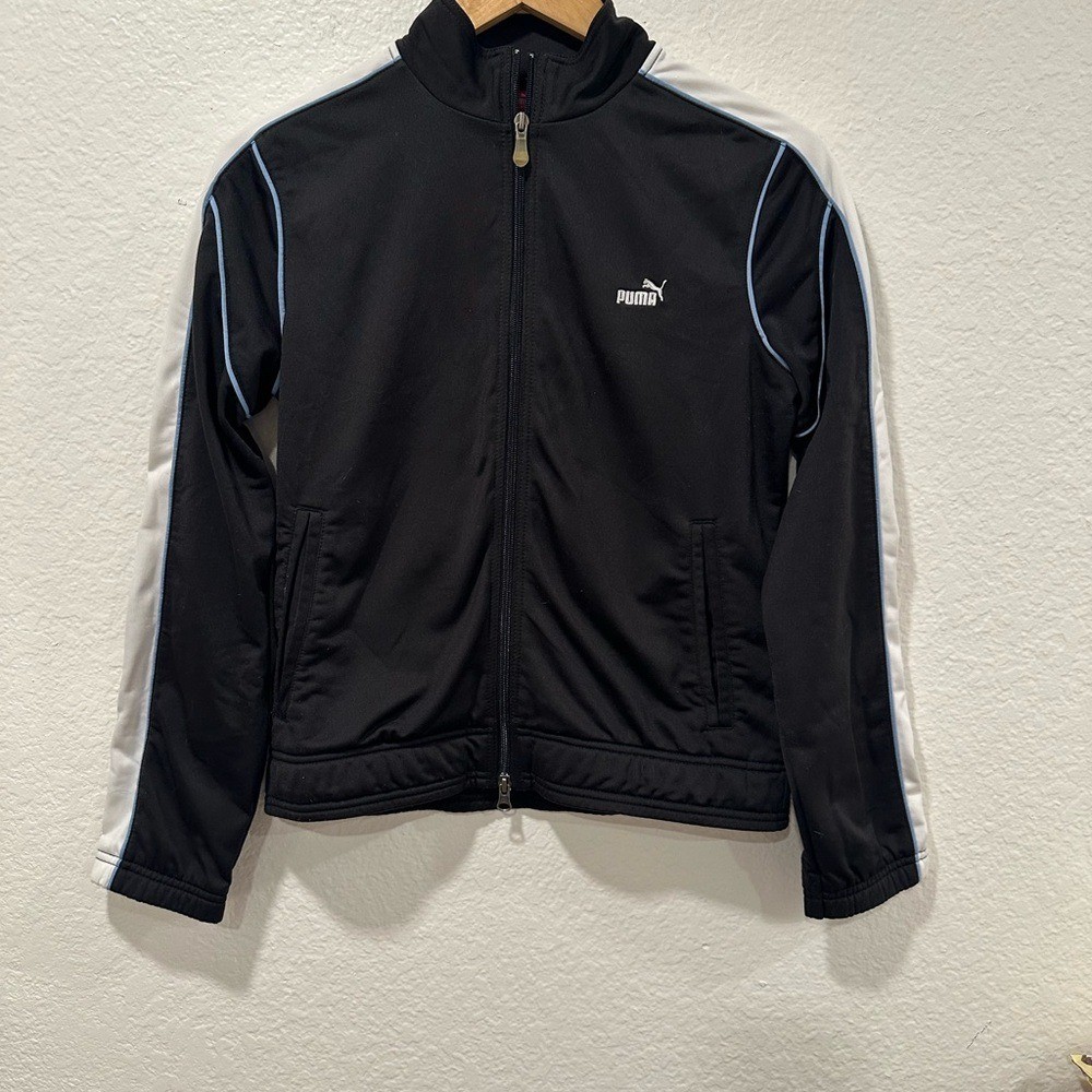 Vintage Puma Zip-Up Jacket With Pockets – size small