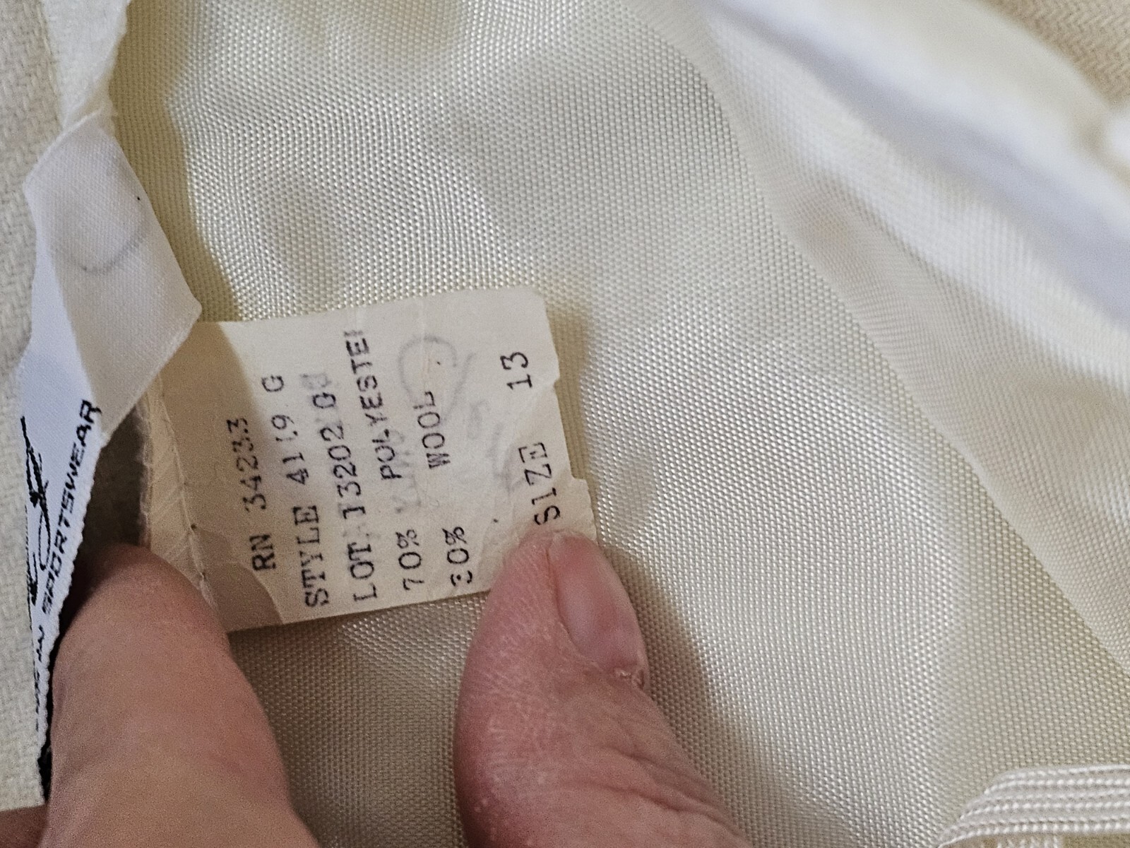 Vtg MJ Concepts In Sportswear Women&rsquo;s Wool Blend Shorts Skirts Sz 13 Ivory