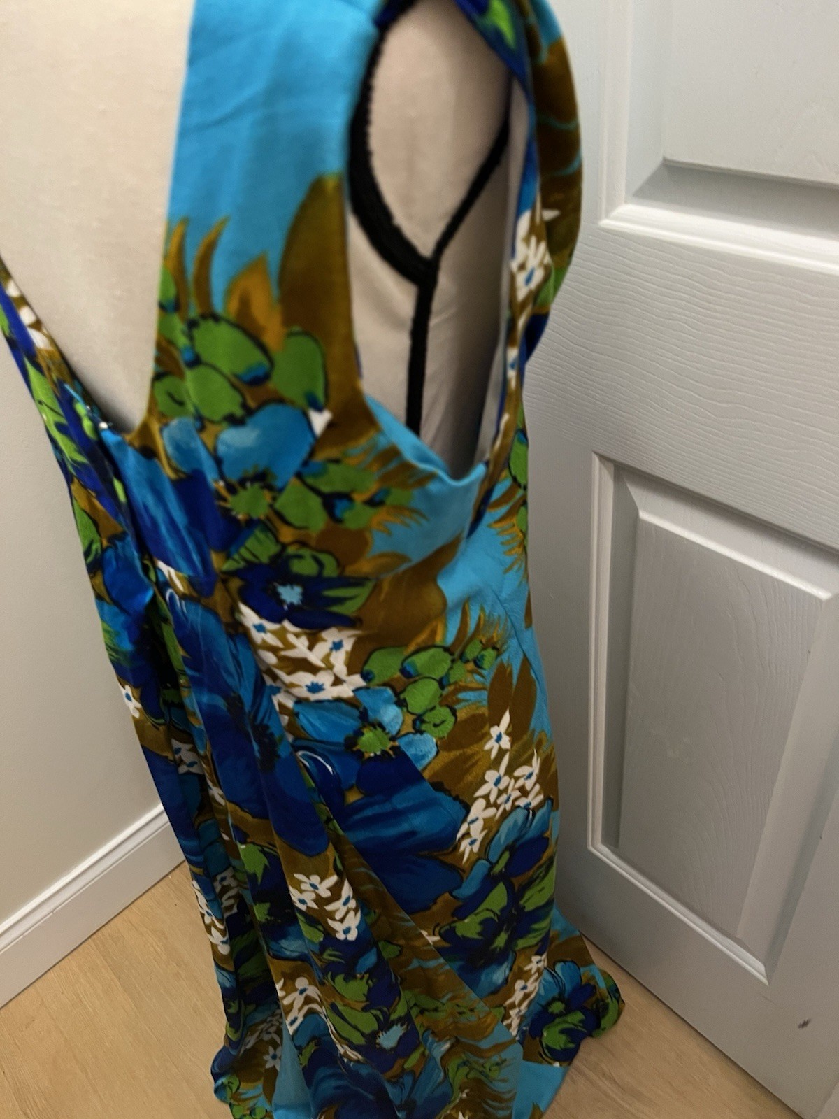 Vintage 60s 70s Handmade Hawaiian Tropical Maxi Dress Skirts N’ Blouses Honolulu