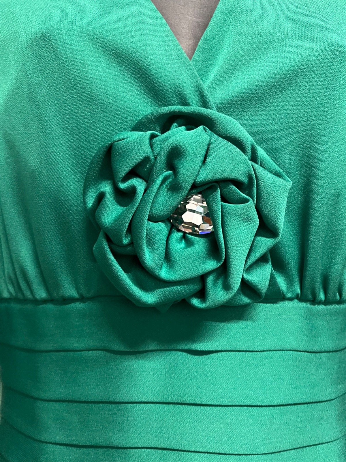 Vintage 80s Dynasty green 2PC Peplum Skirt Set by Rina di Montella Size 8